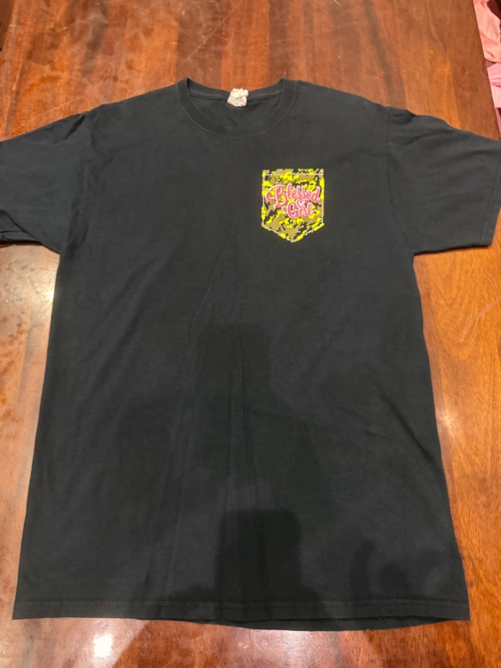 Blessed Girl Black Short Sleeve Tee